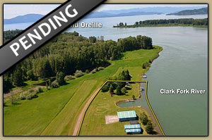 Delta Shores Airpark, waterfront airstrip on the Clark Fork River in Northern Idaho