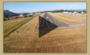 Landing at the Sandpoint Airport