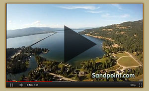 Flying over the Sandpoint Long Bridge