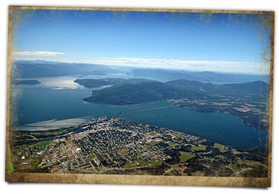 Aerial Photo of Sandpoint, Idaho by Eric Skinner