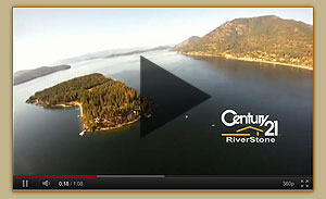 Flying Over Warren Island in Hope, Idaho