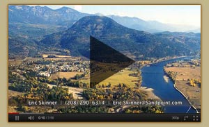 Flying over Clark Fork, Idaho