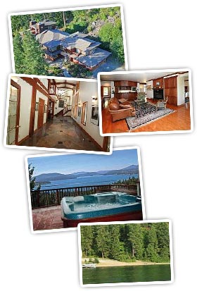 This is truly a one of a kind custom built home. Live the North Idaho dream on this beautiful, private, ten acre wooded property that features a separate 32 X 28 two story shop and private community beach.