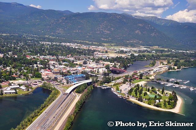 Coming into Sandpoint over the Long Bridge