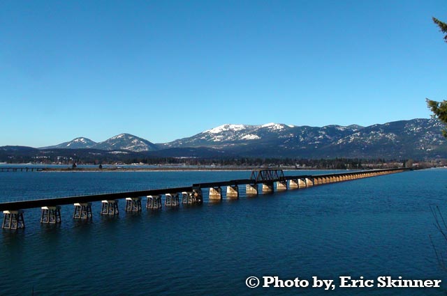 Train Bridge into Sandpoint Idaho